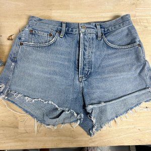 AGolde Light Wash Blue Jean Shorts size 25